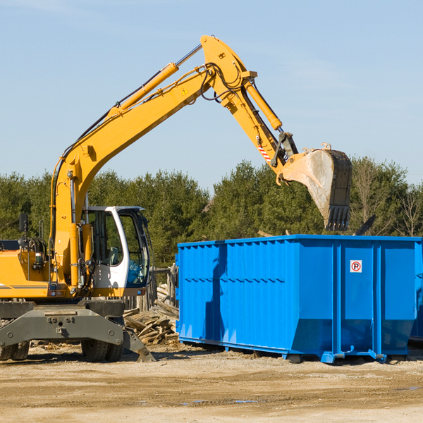 what size residential dumpster rentals are available in Ararat NC